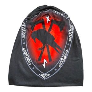 Crow Shield Raven Nauthiz Skull Cap
